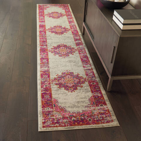 Nourison Passion Beige Runner 22 X 100 Area Rug 805-114427 Image 3