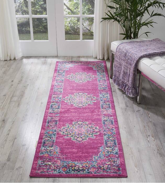 Nourison Passion Purple Runner 22 X 76 Area Rug 805-114429 Image 3