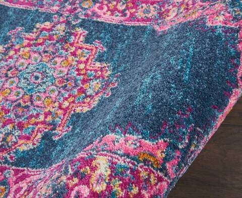 Nourison Passion Blue Runner 22 X 76 Area Rug 805-114431 Image 2