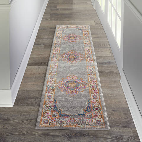 Nourison Passion Grey Runner 22 X 76 Area Rug 805-114432 Image 3
