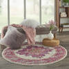 Nourison Passion Beige Round 53 X 53 Area Rug  805-114433 Thumb 6