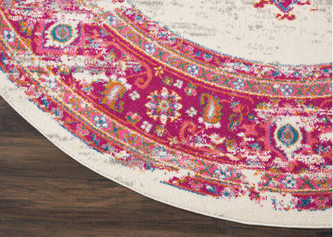 Nourison Passion Beige Round 80 X 80 Area Rug 805-114434 Image 1