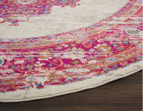 Nourison Passion Beige Round 80 X 80 Area Rug 805-114434 Image 5