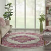 Nourison Passion Beige Round 80 X 80 Area Rug 805-114434 Thumb 6