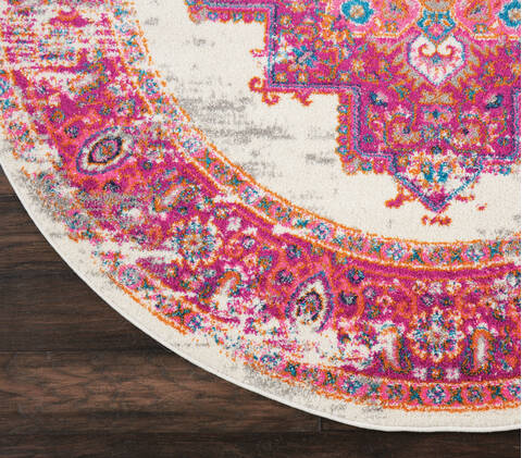 Nourison Passion Beige Round 40 X 40 Area Rug 805-114436 Image 1
