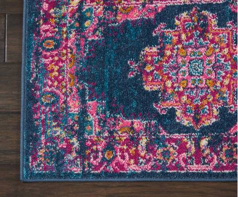 Nourison Passion Blue 110 X 210 Area Rug 805-114437 Image 1