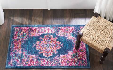 Nourison Passion Blue 110 X 210 Area Rug 805-114437 Image 3