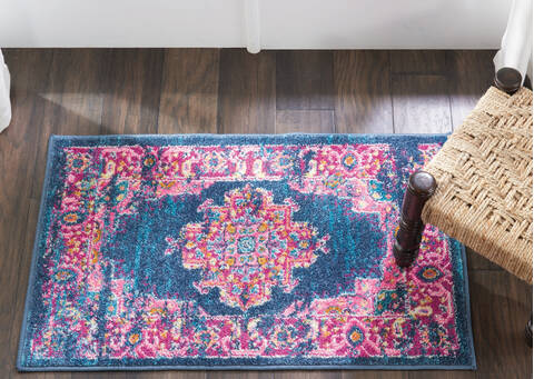 Nourison Passion Blue 110 X 210 Area Rug 805-114437 Image 4