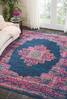 Nourison Passion Blue 80 X 100 Area Rug  805-114438 Thumb 3