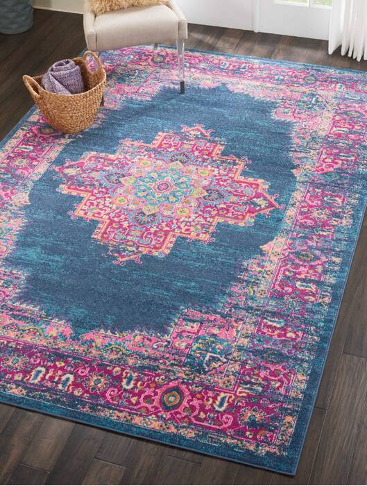 Nourison Passion Blue 67 X 96 Area Rug 805-114439 Image 3