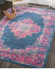 Nourison Passion Blue 67 X 96 Area Rug 805-114439 Thumb 4