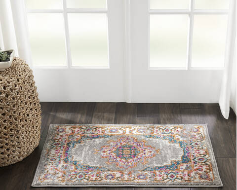 Nourison Passion Grey 110 X 210 Area Rug 805-114440 Image 3