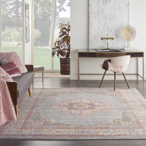 Nourison Passion Grey 80 X 100 Area Rug 805-114441 Image 3