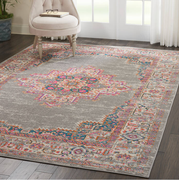 Nourison Passion Grey 67 X 96 Area Rug 805-114442 Image 3