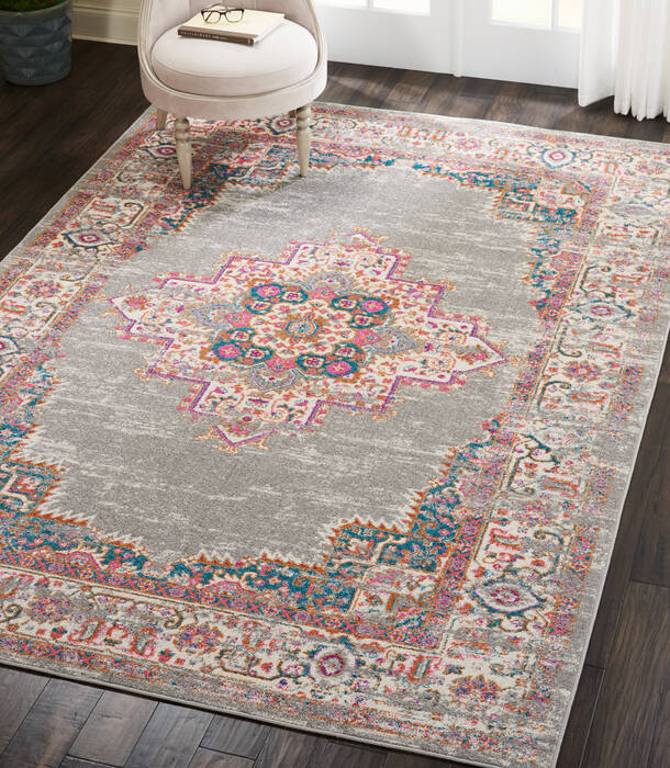Nourison Passion Grey 67 X 96 Area Rug 805-114442 Image 4