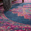 Nourison Passion Blue Round 80 X 80 Area Rug 805-114444 Thumb 4