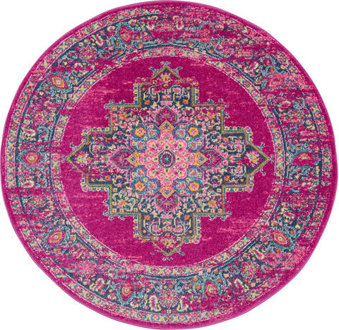 Nourison Passion Purple Round 53 X 53 Area Rug 805-114445 Image 0