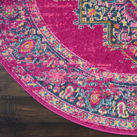 Nourison Passion Purple Round 80 X 80 Area Rug 805-114446 Image 1