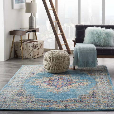 Nourison Passion Blue 53 X 73 Area Rug 805-114452 Image 3