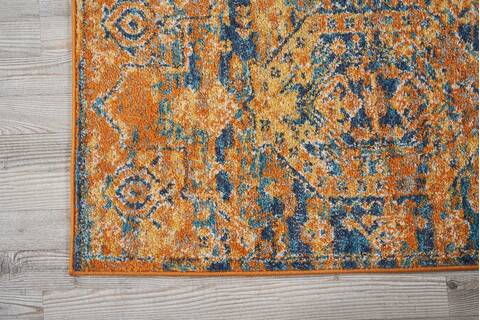 Nourison Passion Blue Runner 110 X 60 Area Rug 805-114453 Image 1