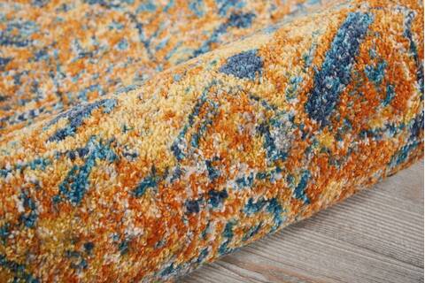 Nourison Passion Blue Runner 110 X 60 Area Rug 805-114453 Image 2