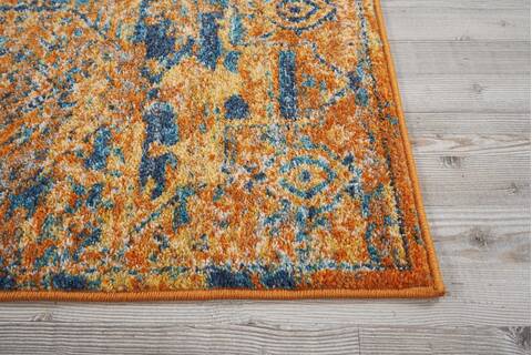 Nourison Passion Blue Runner 110 X 60 Area Rug 805-114453 Image 4