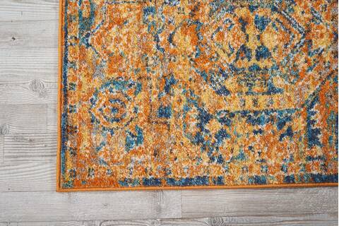 Nourison Passion Blue Runner 22 X 76 Area Rug 805-114454 Image 1