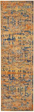Nourison Passion Blue Runner 6 to 9 ft Polypropylene Carpet 114454