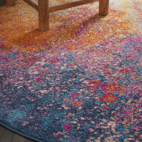 Nourison Passion Multicolor Round 53 X 53 Area Rug 805-114459 Image 4
