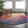 Nourison Passion Multicolor Round 53 X 53 Area Rug  805-114459 Thumb 3