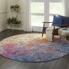 Nourison Passion Multicolor Round 80 X 80 Area Rug  805-114460 Thumb 5