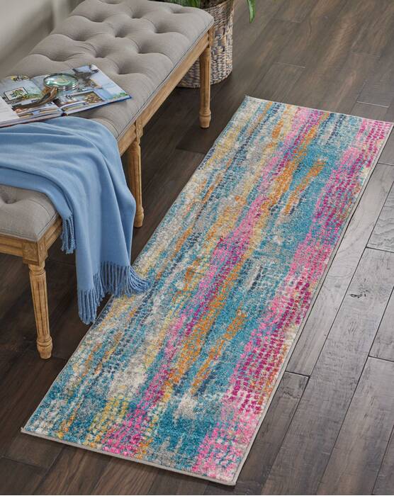 Nourison Passion Grey Runner 110 X 60 Area Rug 805-114465 Image 3