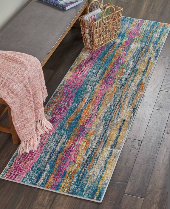 Nourison Passion Grey Runner 22 X 76 Area Rug 805-114466 Image 3