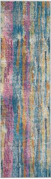 Nourison Passion Grey Runner 6 to 9 ft Polypropylene Carpet 114466