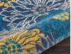 Nourison Passion Blue Runner 110 X 60 Area Rug 805-114472 Thumb 2