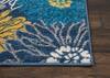 Nourison Passion Blue Runner 110 X 60 Area Rug 805-114472 Thumb 4