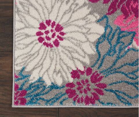 Nourison Passion Grey Runner 110 X 60 Area Rug 805-114473 Image 1