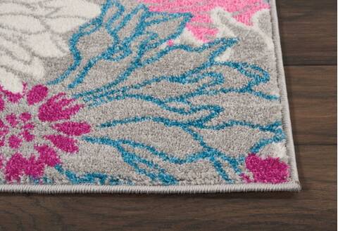 Nourison Passion Grey Runner 110 X 60 Area Rug 805-114473 Image 4