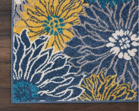 Nourison Passion Blue Runner 22 X 76 Area Rug 805-114474 Image 1