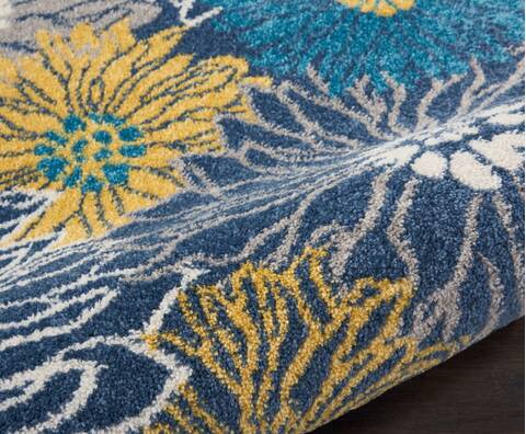 Nourison Passion Blue Runner 22 X 76 Area Rug 805-114474 Image 2