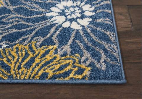 Nourison Passion Blue Runner 22 X 76 Area Rug 805-114474 Image 4