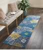Nourison Passion Blue Runner 22 X 76 Area Rug  805-114474 Thumb 3