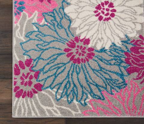 Nourison Passion Grey Runner 22 X 76 Area Rug 805-114475 Image 1