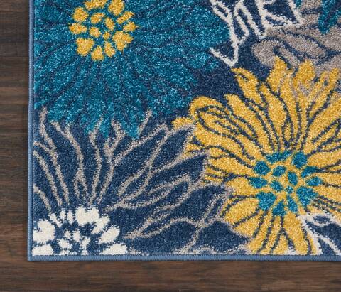 Nourison Passion Blue 110 X 210 Area Rug 805-114476 Image 1