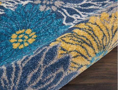 Nourison Passion Blue 110 X 210 Area Rug 805-114476 Image 2