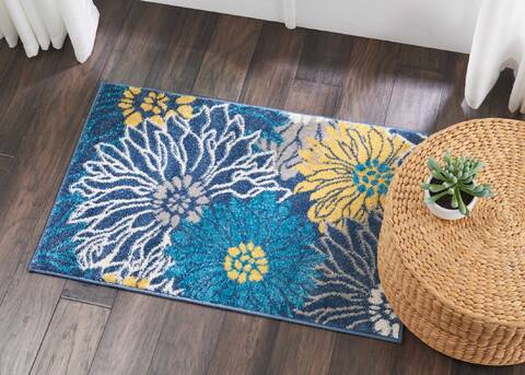 Nourison Passion Blue 110 X 210 Area Rug 805-114476 Image 3