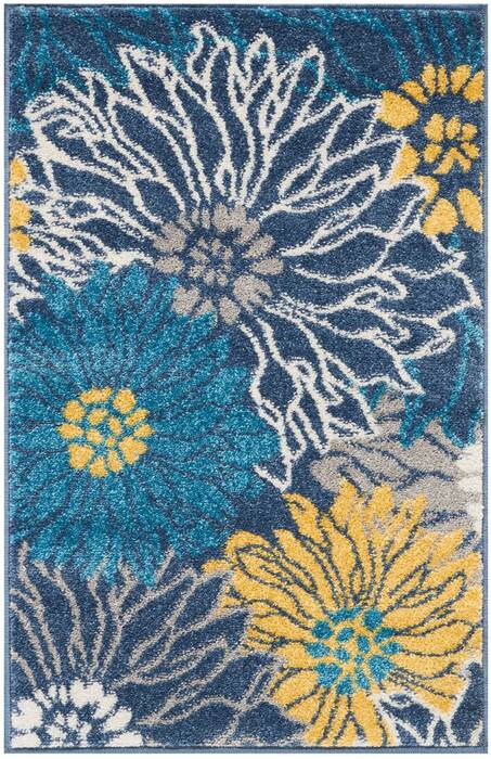 Nourison Passion Blue 110 X 210 Area Rug 805-114476 Image 0