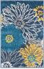 Nourison Passion Blue 110 X 210 Area Rug  805-114476 Thumb 0