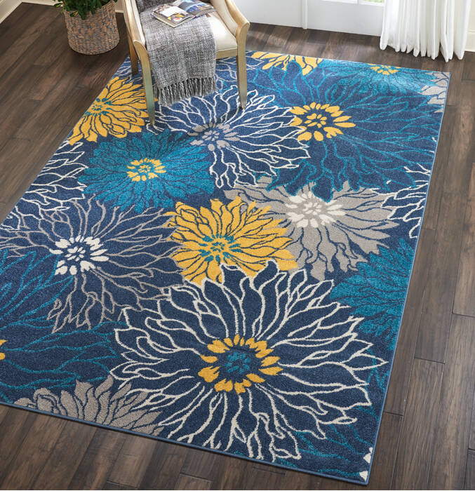 Nourison Passion Blue 67 X 96 Area Rug 805-114477 Image 4