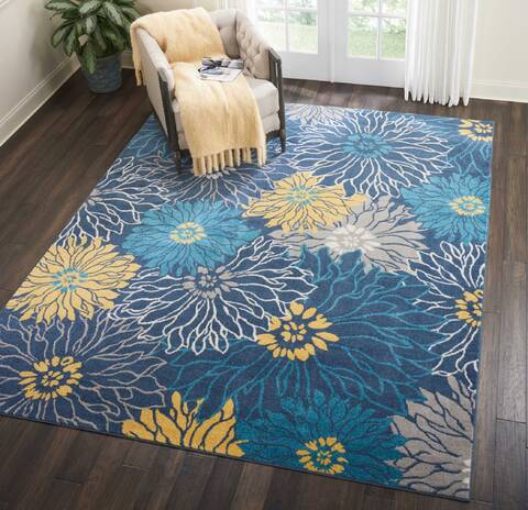 Nourison Passion Blue 80 X 100 Area Rug 805-114478 Image 3